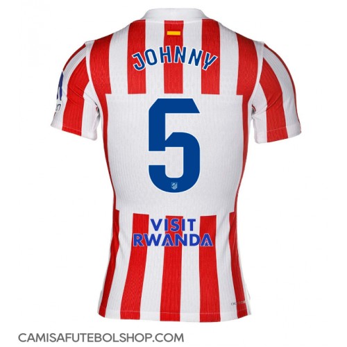 Camisa de time de futebol Atletico Madrid Johnny Cardoso #5 Replicas 1º Equipamento 2025-26 Manga Curta